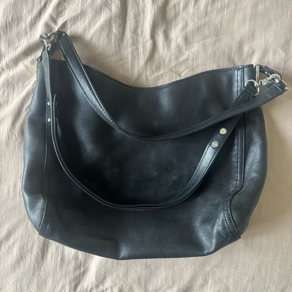Loeffler Randall Black Leather Shoulder Bag